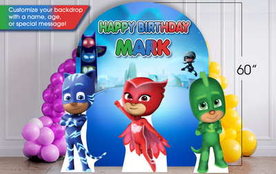 PJMask Background & props, Party decor