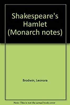 Monarch Notes on Shakespeare's Hamlet Hardcover William Shakespea