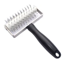 Pizza Dough Docker Dough Roller with Stainless Steel Spikes Pizza Docking Tool