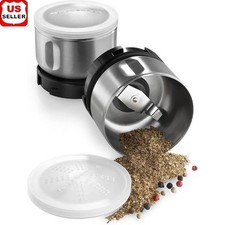 Premium Stainless Steel Spice Grinding Bowls W/ Airtight Storage & Shaker Lid US