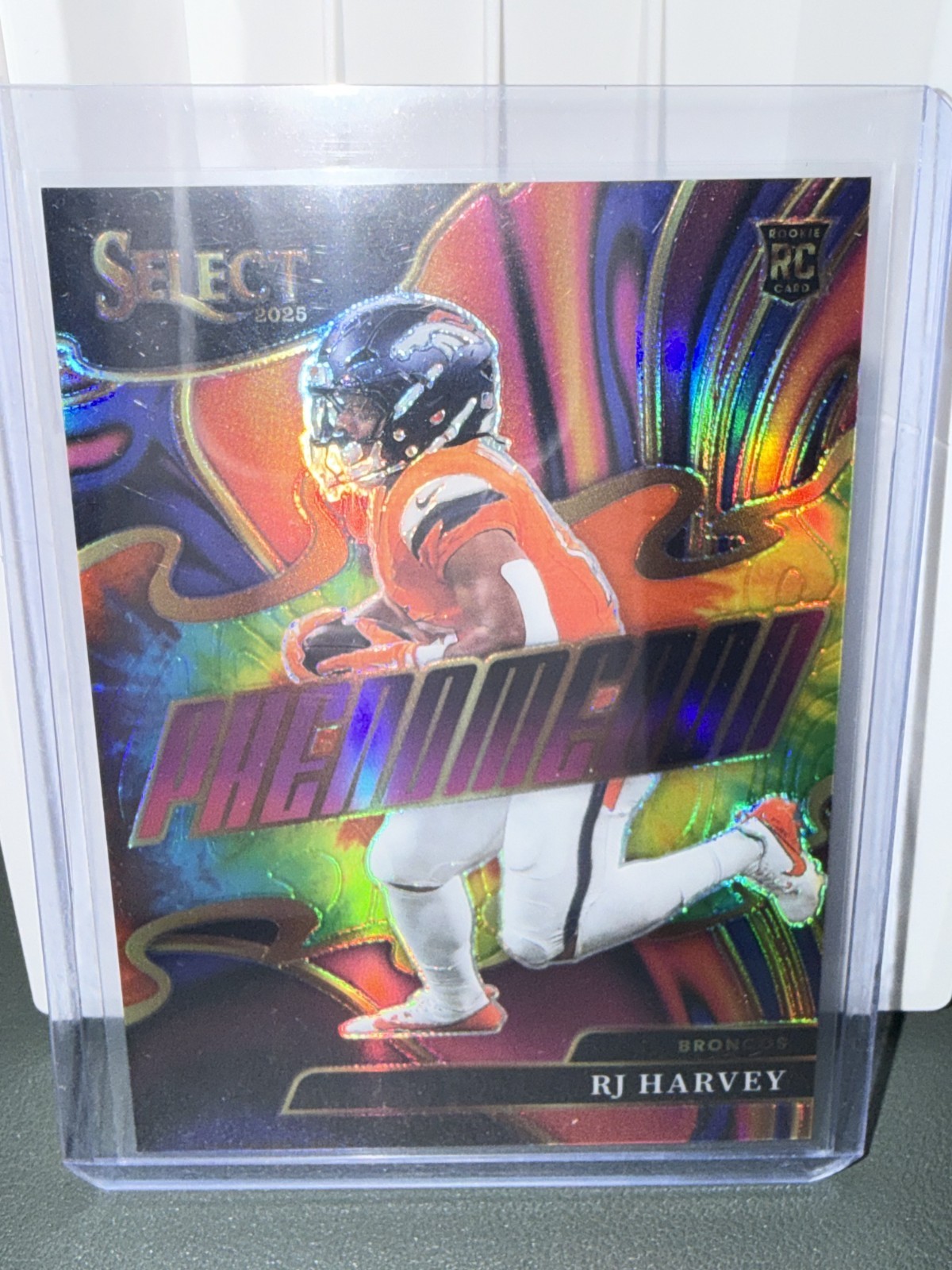 2025 Panini Select Football- RJ Harvey Phenomenon Tie Dye /25