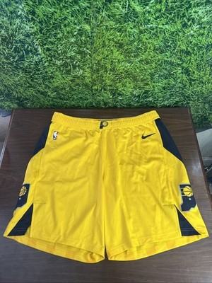 2018-19 Indiana Pacers Team Issued Statement Edition Golden Game Shorts 46