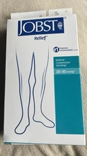 Jobst Compression Socks Black Knee High Full Calf Men’s XL 20-30mmHg