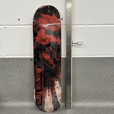 Rooster Teeth Skateboard Deck Real Wood Unused Unique Rare Design 8.0