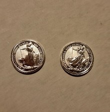 2026 Royal Mint .999 Silver Britannia 1/10 oz ×2 Coins, Brand New Bullion