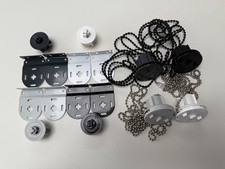 ROLLER BLIND LOUVOLITE 40mm CONTROL KIT WITH CHAIN & BRACKETS - FREE P & P