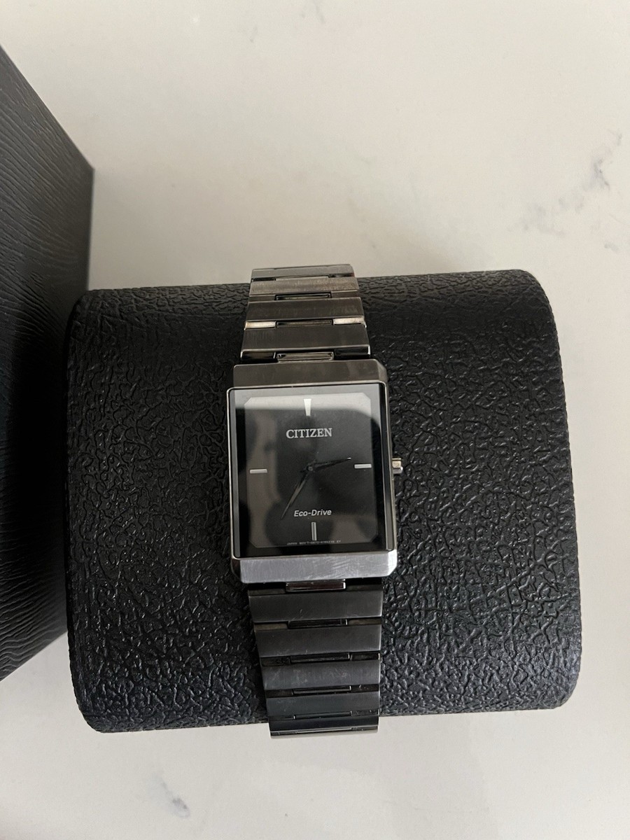 Citizen Stiletto Eco Drive Stainless Steel Black dial 28mm Watch