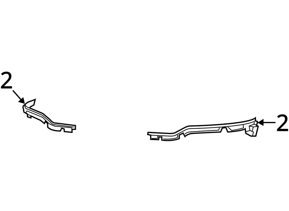 2019-25 RAM 2500 3500 KIT DE SOPORTE DE PARACHOQUES DELANTERO DERECHO E IZQUIERDO OEM MOPAR 68449573AB Foto 4 de 4