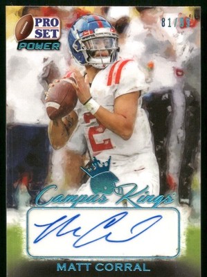 Matt Corral Auto - 2021 Leaf Trading Cards - Numbered /99 - Rookie