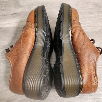Vintage Dr Martens Brown Leather Shoes Size 6 Y2K Wingtip Brogue