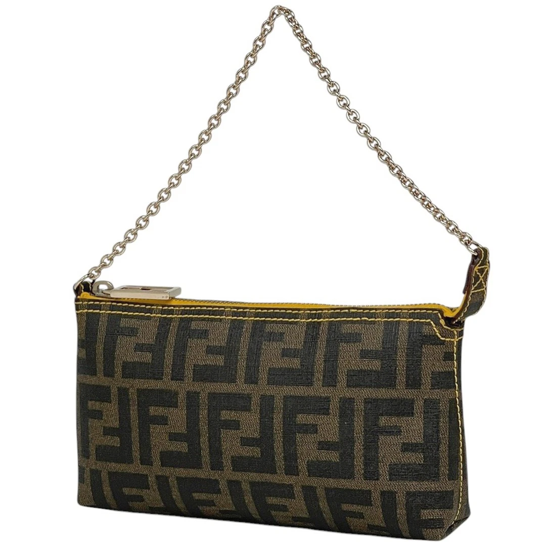 Borsa a mano FENDI modello Zucca catena tela rivestita marrone 8BR592 dal Giappone