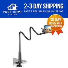 Durable Aluminum Gooseneck Phone Clamp - Flexible 31.5'' Arm for Convenience