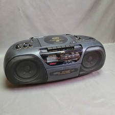 JVC RC-X250 Portable AM/FM/CD/Cassette Boombox TESTED WORKS GOOD