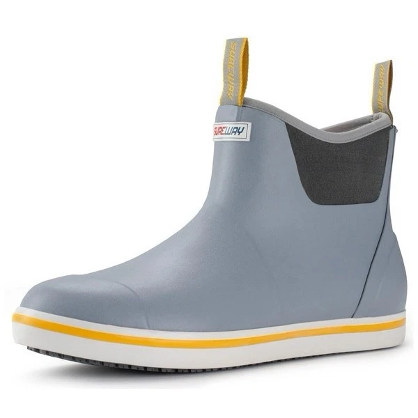 Sureway Men’s Ankle Fishing Boots Waterproof Neoprene Rubber Size 11 Grey 500-WP