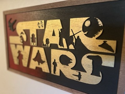 3D Star Wars wall sign