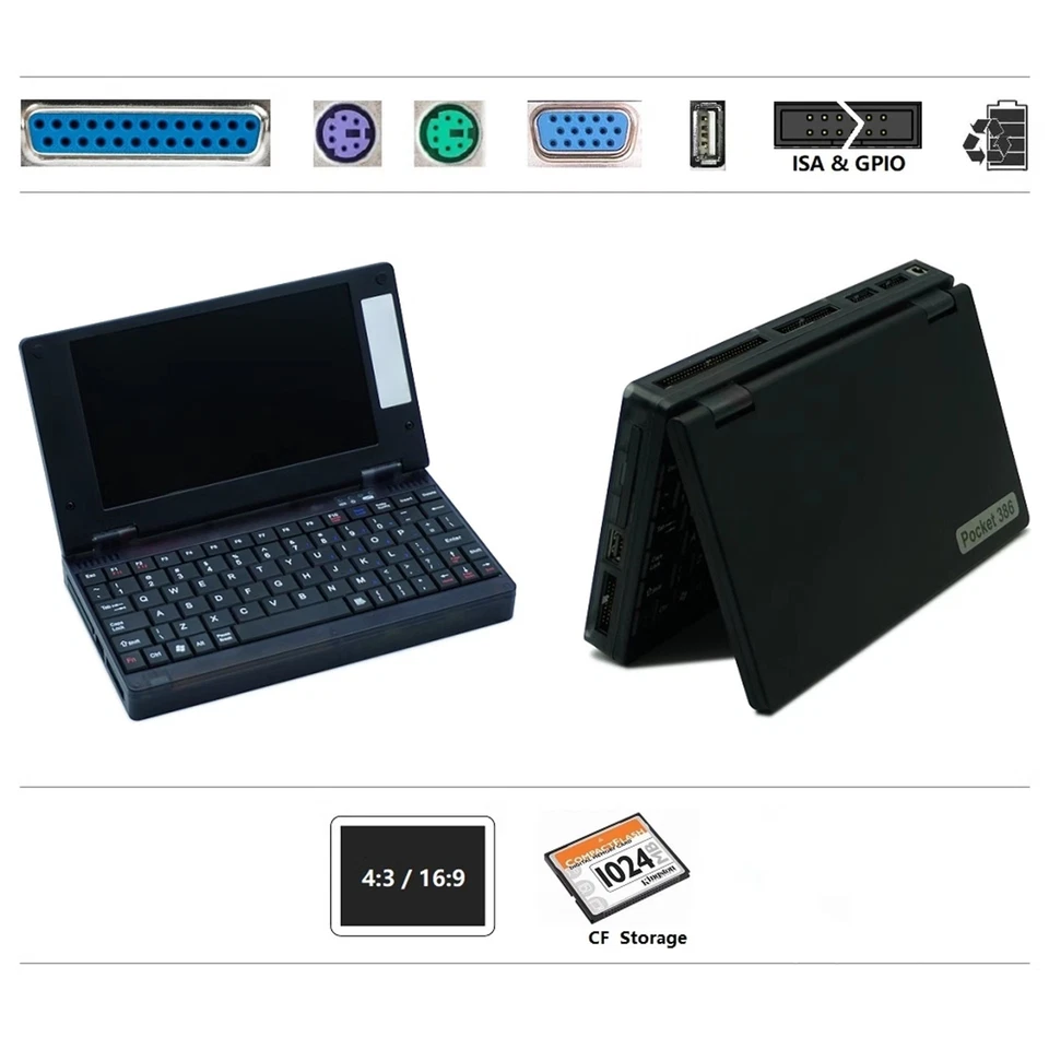 New Replica Portable 386 CPU 40MHZ 8MB DRAM Vintage Computer DOS Win Ver 3.11 - Image 2 of 4