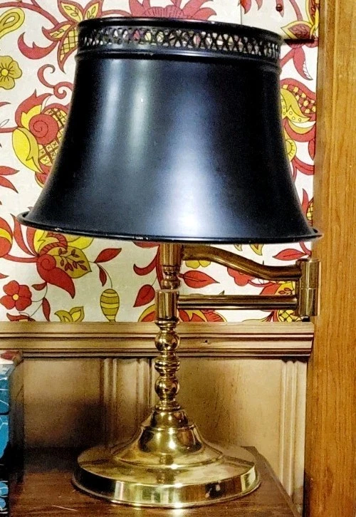 Brass Swing Arm Lamp In Collectible Table Lamps for sale | eBay