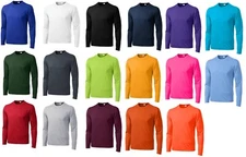 MEN'S MOISTURE WICKING DRY FIT SPORT-TEK Long Sleeve T-SHIRT NEW XS-4XLT ST350LS