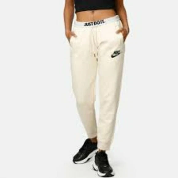 Women's Nike JUST DO IT Foldover Joggers Sweatpants AQ9426 258 NWT Plus  Size 3X