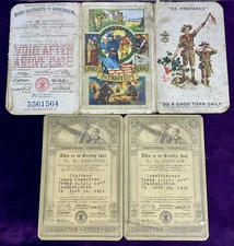 1931 Boy Scouts of America Paper Membership Cards Ironton Ohio Troop 2 L.C. 457 