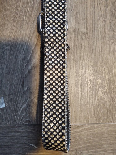 Y2K Mudd Belt Black With Silver Sparkle XL - Picture 5 of 6