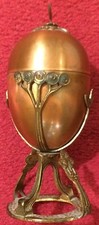 Alter Jugendstil-Eierw&auml;rmer aus Kupfer, ca. 1900