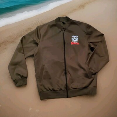 MISFITS Jacket Fiend Jacket Men s Ex Large New XL Army Green Zipper Pockets 