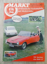 Oldtimer Markt Juni 1987 6/1987 Glas BMW GT NSU Sportmax Tempo Dreirad IOM TT
