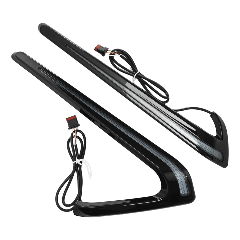 Luces de freno LED para alforja aptas para Harley Sport Glide 2018-2025 negras Foto 2 de 4