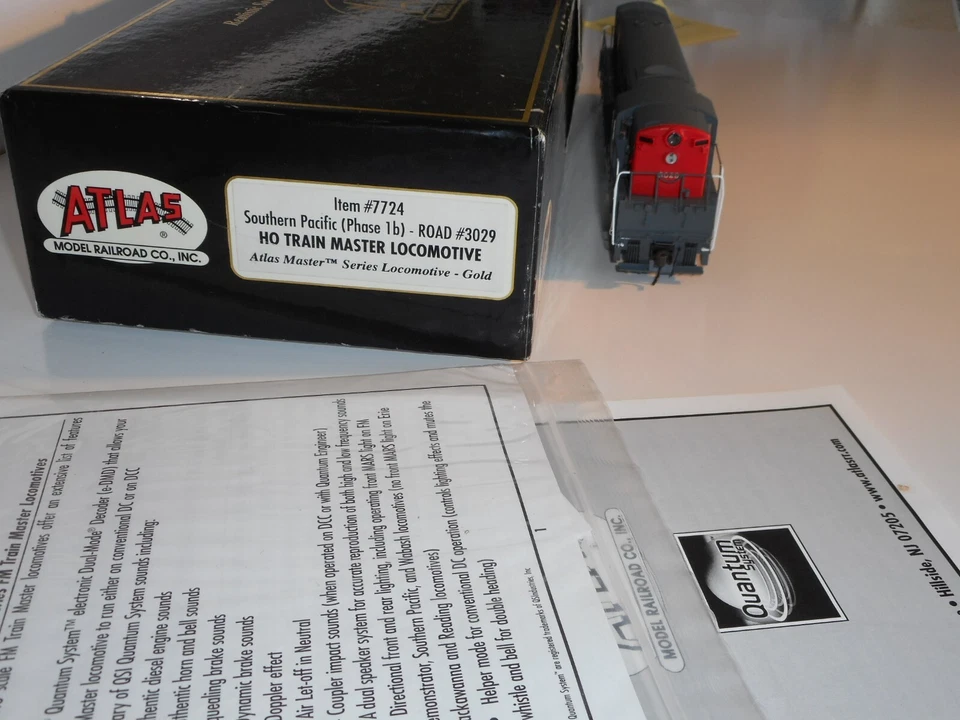 Atlas 7724 DCC & QSI Sound, Southern Pacific Co-Co #3029. As New cond. HO. Boxed - Image 2 of 4
