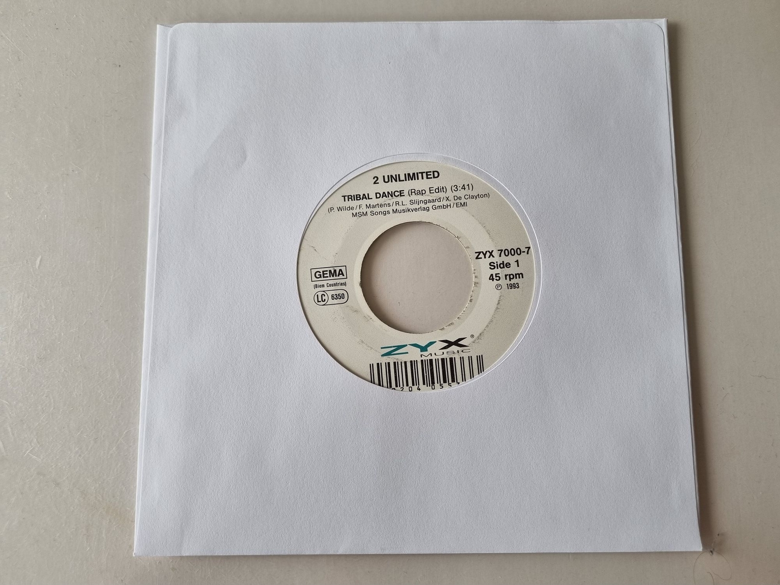 2 Unlimited - Tribal Dance 7'' Vinyl Germany