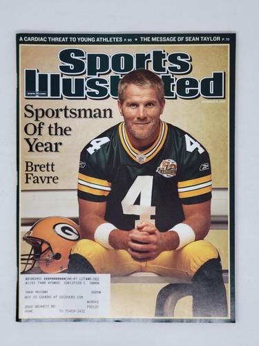 Lot of (5) 2007-08 Brett Favre Sports Illustrated - NFL, Green Bay Packers, Jets - Picture 2 of 7