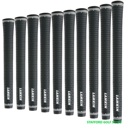 Lamkin Crossline Plus Golf Grips Standard+ Grey/Black Core .600'' Round 53g