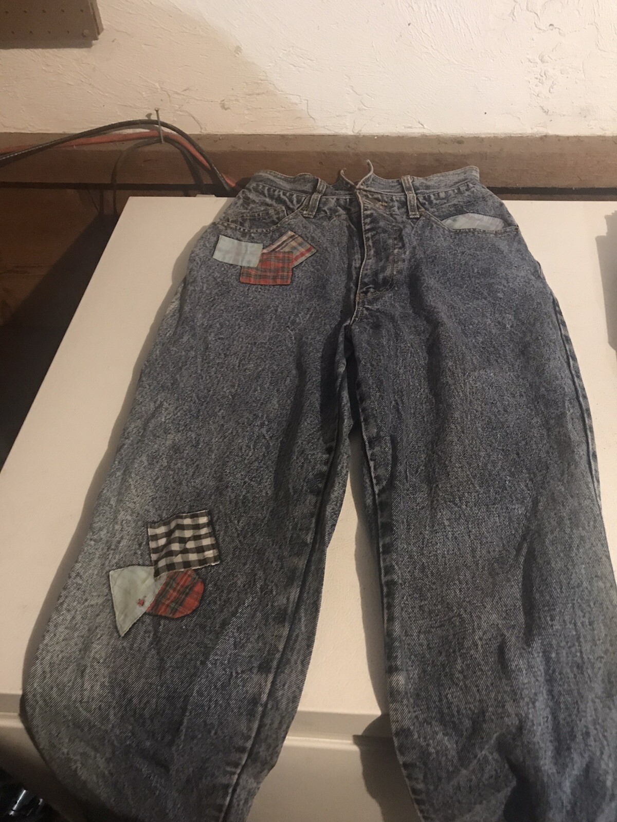 lindsay gray patchwork pants - image 1