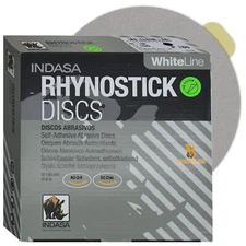 Indasa 6" 50 PCS PSA Sanding Discs – Rhynostick - 36-600 Grit Range, Sticky-Back