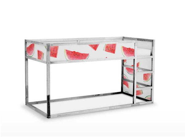 IKEA KURA BED removable Decal self-adhesive sticker for furniture watermelon