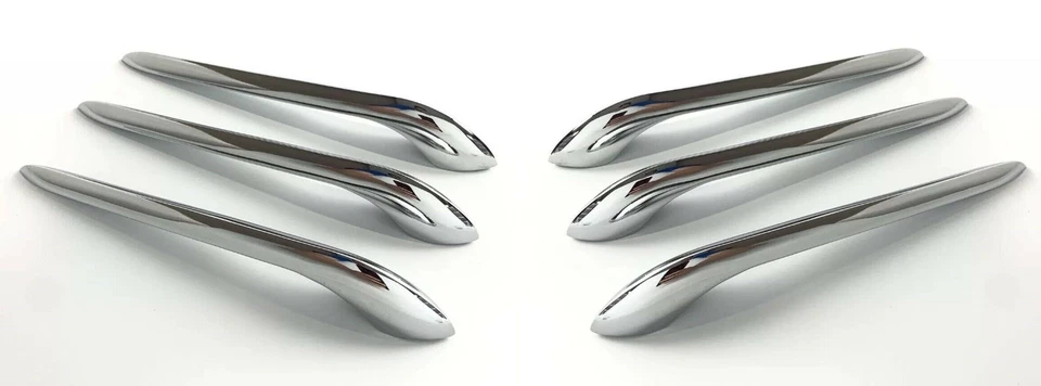 (Juego/6) Molduras de borde de lanzas de guardabarros cromadas de 9 1/4" para Mercury Monterey 1952-1954 Foto 2 de 4