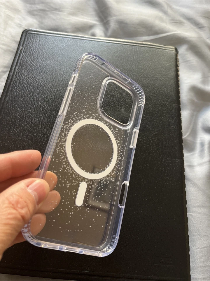 Tech21 Evo Clear Silver Glitter W/ magsafe  For Apple iPhone 16 Pro Max 6.9" - Image 4 of 4