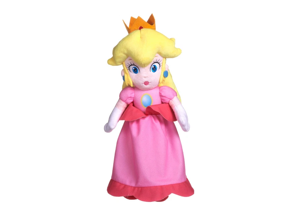 WHITEHOUSE LEISURE Nintendo Super Mario - Peach - Plüsch Plüschfiguren Stofftier Figur 34 cm Groß
