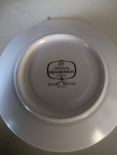 NORITAKE PEARL WHITE Cup & Saucer 3" - Picture 5 of 6
