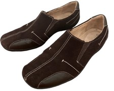 Naturalizer Fitz Womens Size 6M Brown Suede Loafer Slip On Shoes