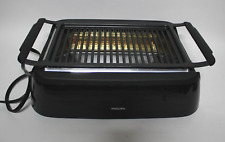 Philips Kitchen Appliances HD6371/98 Premium Smokeless Electric Indoor  Grill plus Bonus Cleaning Tool, Black 