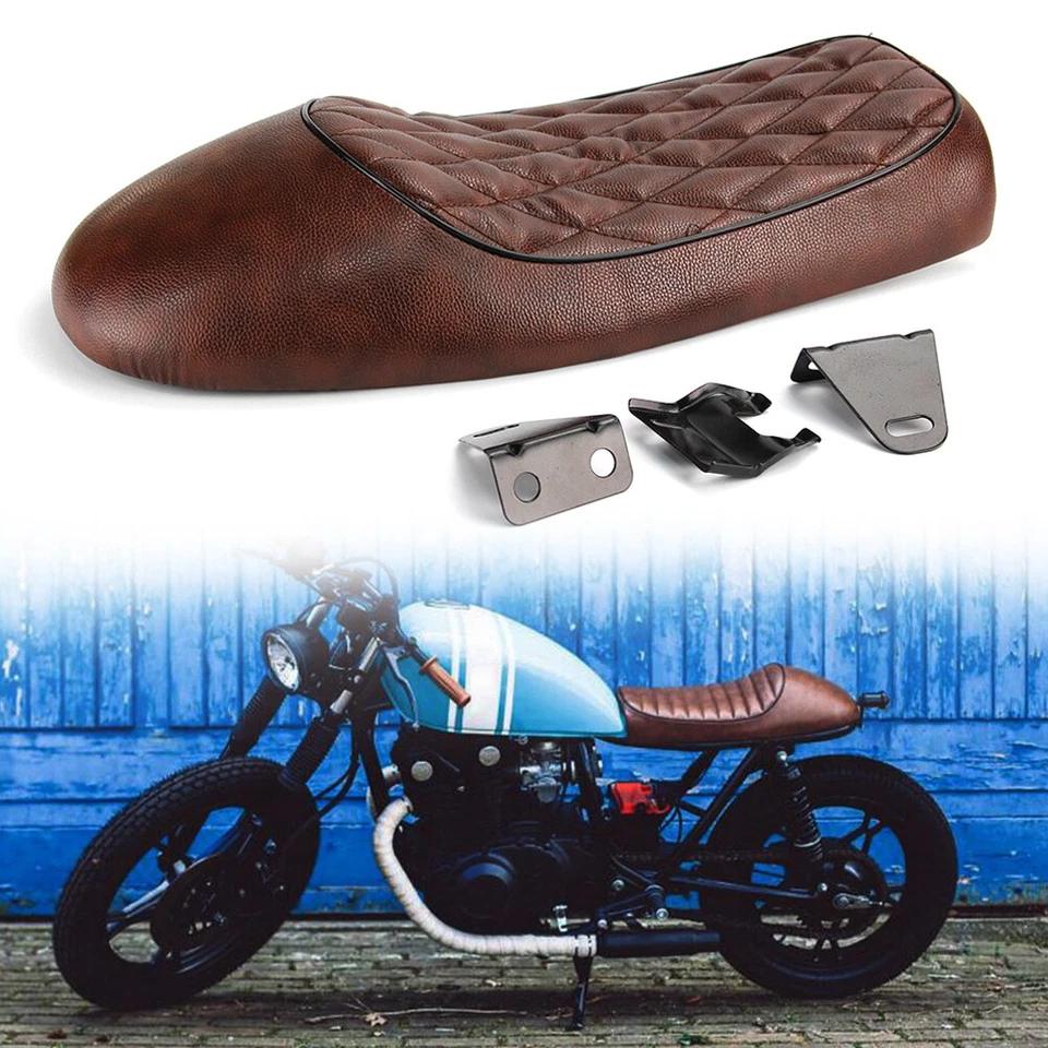 Almofada de Assento Hump Saddle Cafe Racer Vintage Para Honda CB SUZUKI GN250 400 GS GR - Imagem 2 de 4