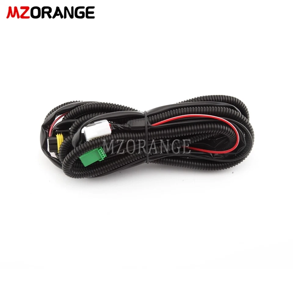 H11 Fog Light Wiring Harness Sockets Wire LED w/ indicator Switch Kit For Toyota - Image 4 of 4