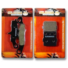 Front + Rear High Performance Brake Pads for Suzuki RM 100 K3 [2003] Race Proven