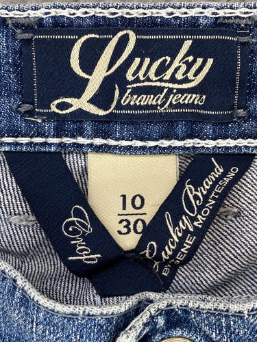 Lucky Brand Jeans Women’s 10/30 Crop Blue Classic Rider Fit Mid Rise Dungarees - Picture 3 of 14