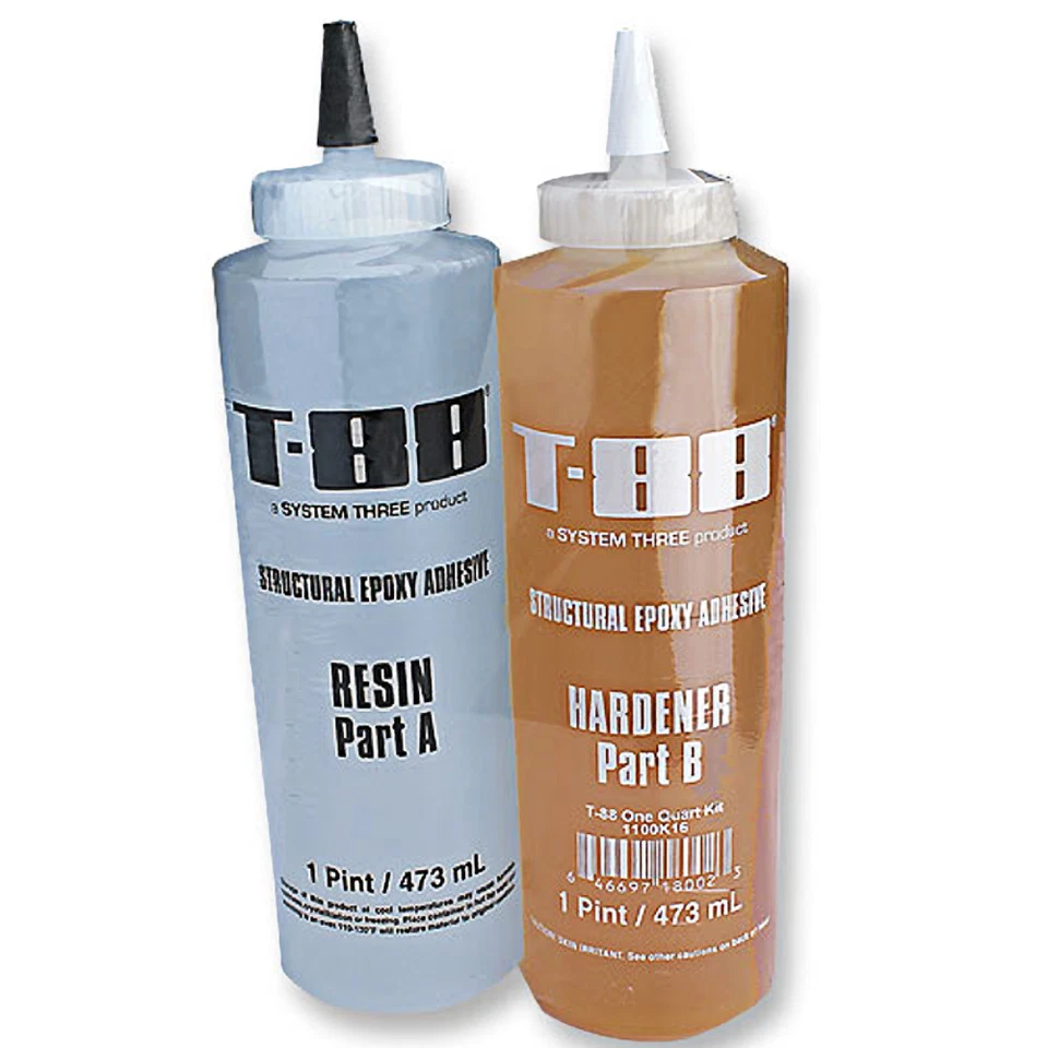 SYSTEM THREE RESINS INC System Three 1100K16 Amber T-88 Kit, 1 quart Bottle