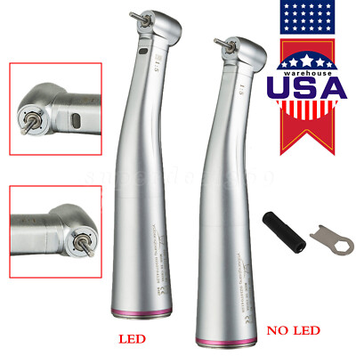 Dental 1:5 Increasing Contra Angle Optic LED Handpiece Fit NSK Electric Motor eo