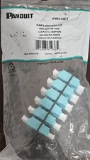 Panduit Opticom Fiber Adapter Panel, OM4, 12 LC Duplex, Aqua NEW!