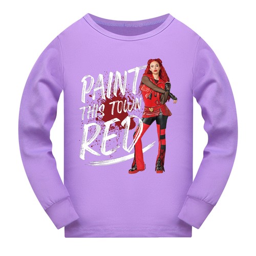 Descendants 4 The Rise of Girls' Long Sleeve Pajama Set for 5-13 Years Old - Picture 12 of 30